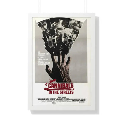 CANNIBALS IN THE STREETS 1980 - Framed Movie Poster - The Sticker Space