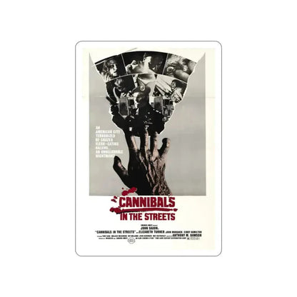 CANNIBALS IN THE STREETS 1980 Movie Poster STICKER Vinyl Die-Cut Decal 2 Inch - The Sticker Space