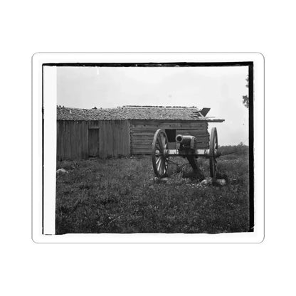 Cannon and Cabin at Chickamauga and Chattanooga National Military Park (U.S. Civil War) STICKER Vinyl Kiss-Cut Decal 6 Inch White - The Sticker Space
