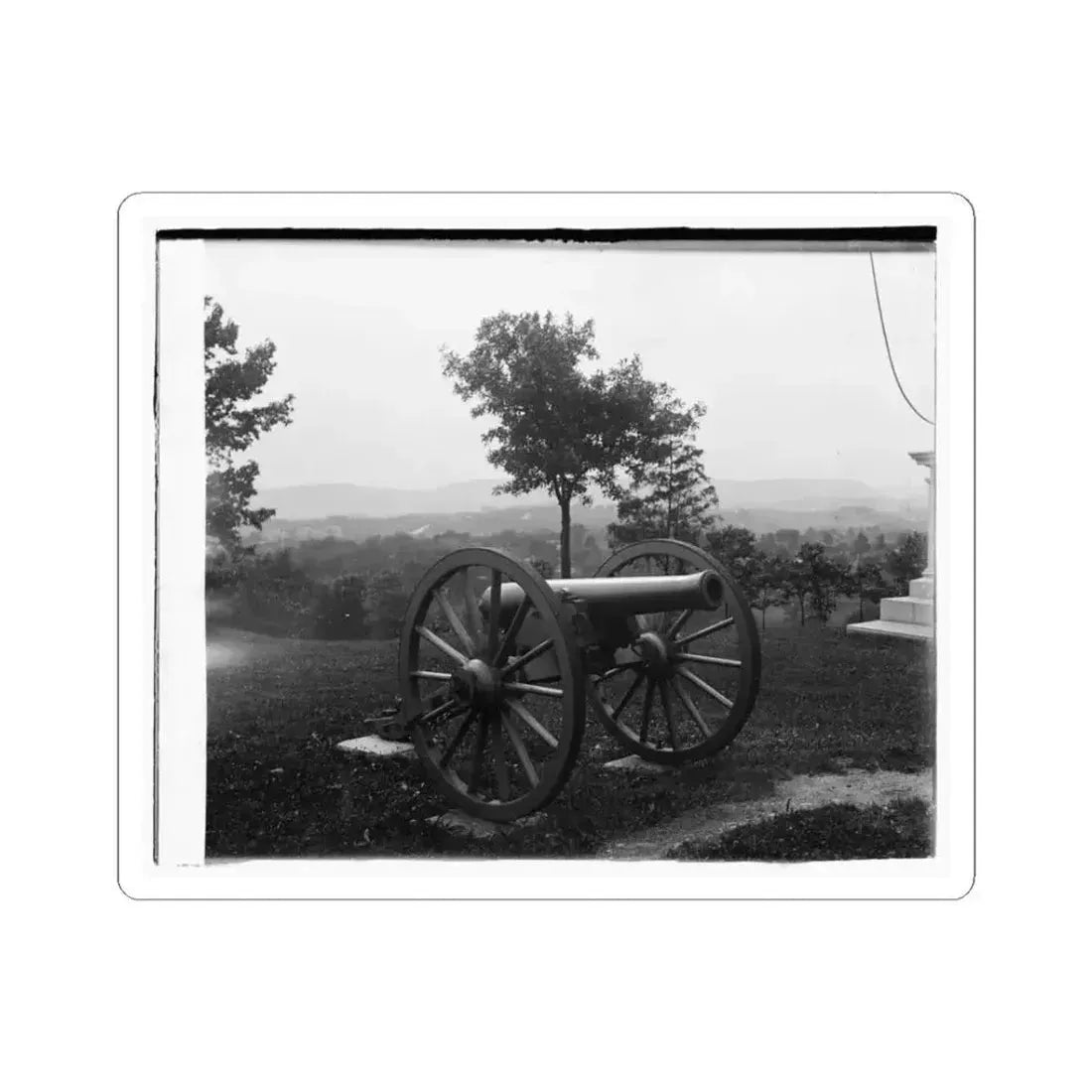 Cannon at Chickamauga and Chattanooga National Military Park (U.S. Civil War) STICKER Vinyl Kiss-Cut Decal 3 Inch White - The Sticker Space
