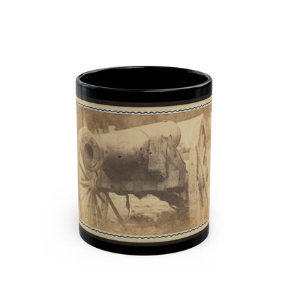 Cannon Mounted In The Camp Of Duryea's And Bainbridge's Batteries, 15th Arkansas Confederate Infantry, Port Hudson, Louisiana 001 (U.S. Civil War) Black Coffee Mug