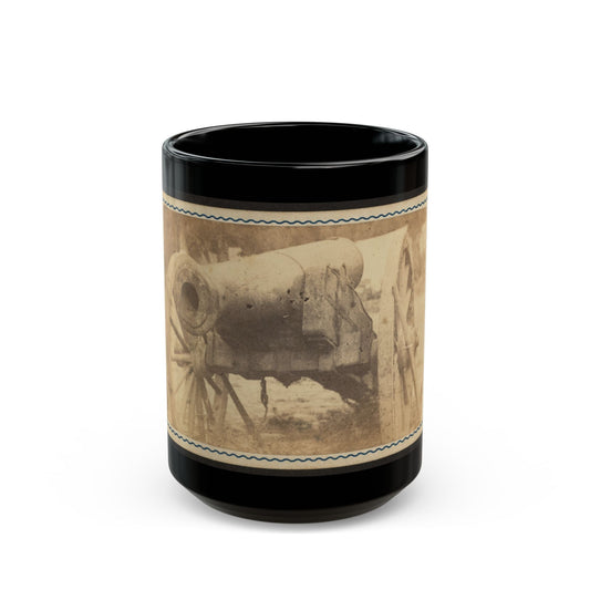 Cannon Mounted In The Camp Of Duryea's And Bainbridge's Batteries, 15th Arkansas Confederate Infantry, Port Hudson, Louisiana 001 (U.S. Civil War) Black Coffee Mug