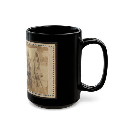 Cannon Mounted In The Camp Of Duryea's And Bainbridge's Batteries, 15th Arkansas Confederate Infantry, Port Hudson, Louisiana 001 (U.S. Civil War) Black Coffee Mug