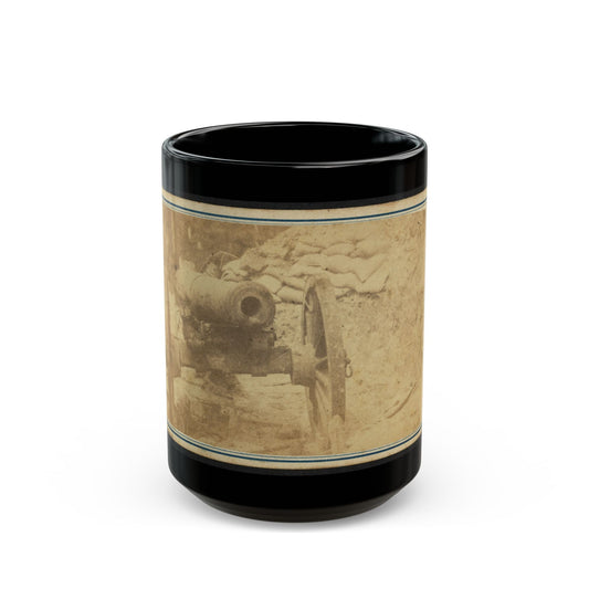 Cannon Mounted In The Camp Of Duryea's And Bainbridge's Batteries, 15th Arkansas Confederate Infantry, Port Hudson, Louisiana (U.S. Civil War) Black Coffee Mug