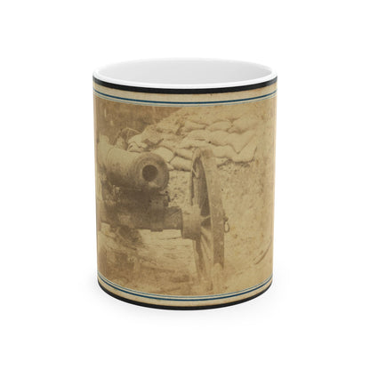 Cannon Mounted In The Camp Of Duryea's And Bainbridge's Batteries, 15th Arkansas Confederate Infantry, Port Hudson, Louisiana (U.S. Civil War) White Coffee Mug