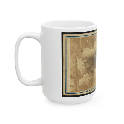 Cannon Mounted In The Camp Of Duryea's And Bainbridge's Batteries, 15th Arkansas Confederate Infantry, Port Hudson, Louisiana (U.S. Civil War) White Coffee Mug