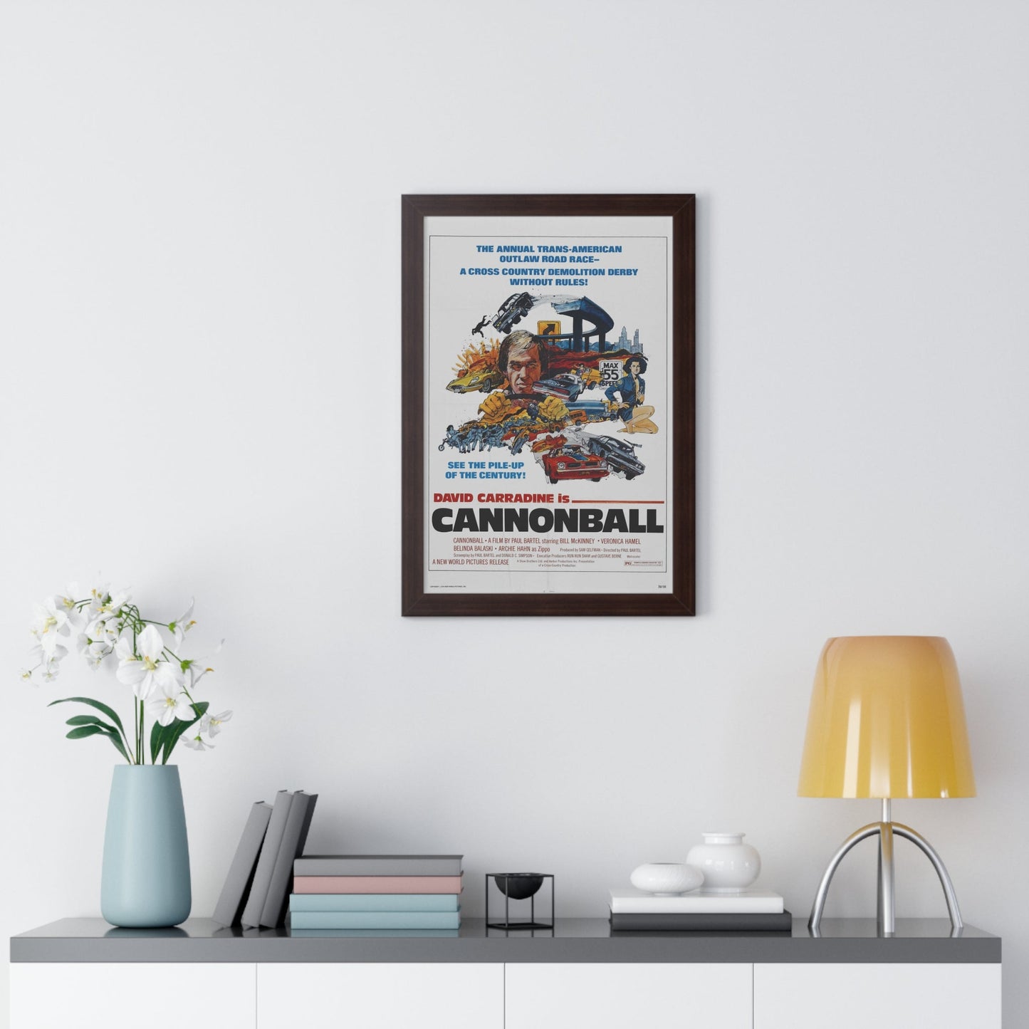 CANNONBALL 1976 - Framed Movie Poster-The Sticker Space