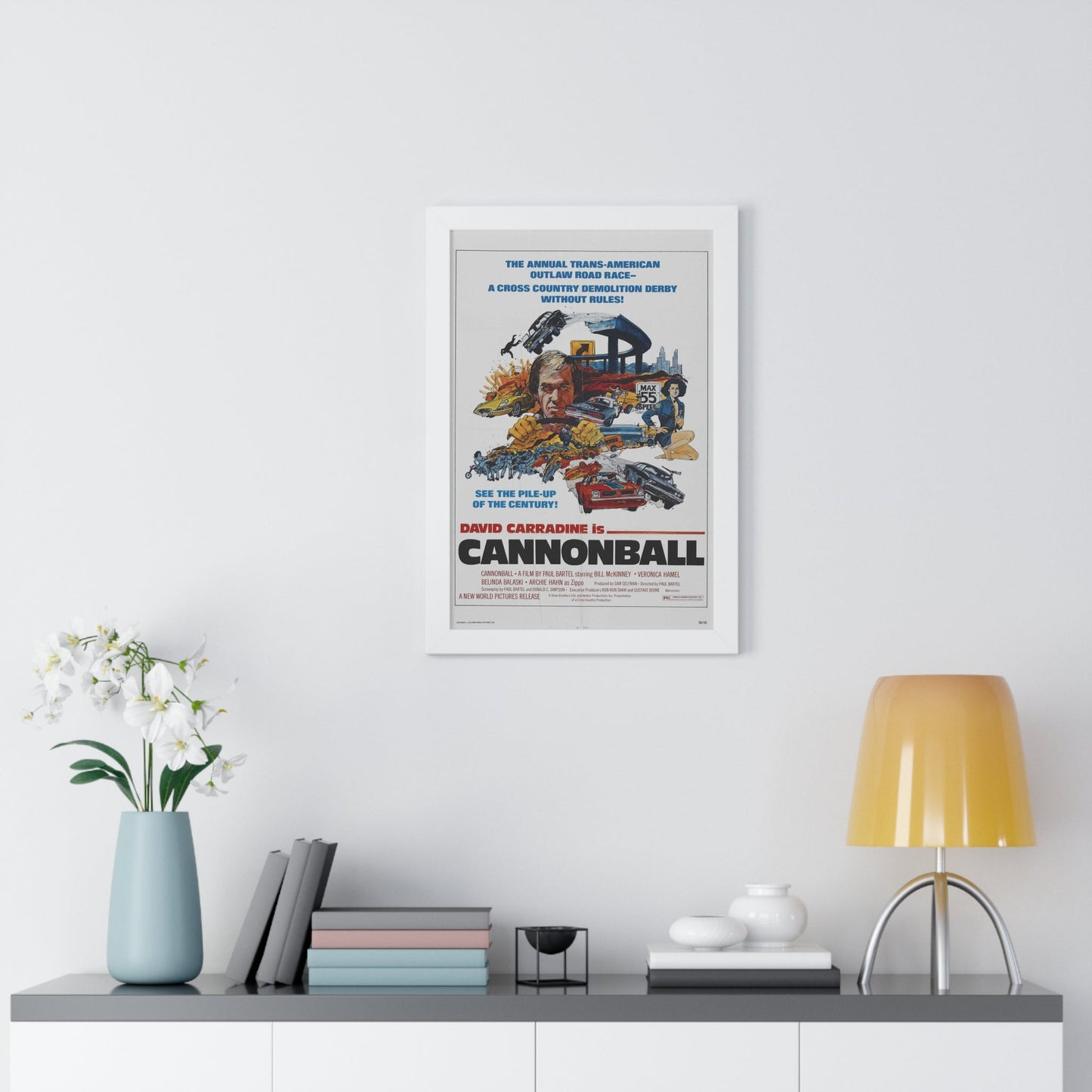 CANNONBALL 1976 - Framed Movie Poster-The Sticker Space