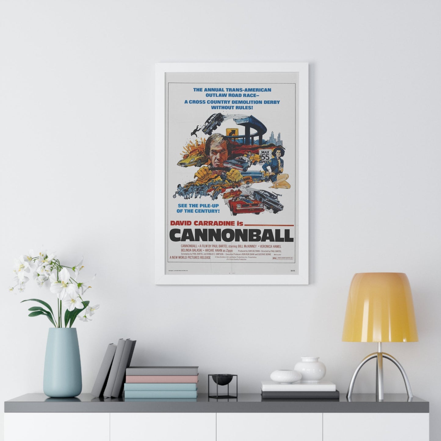 CANNONBALL 1976 - Framed Movie Poster-The Sticker Space