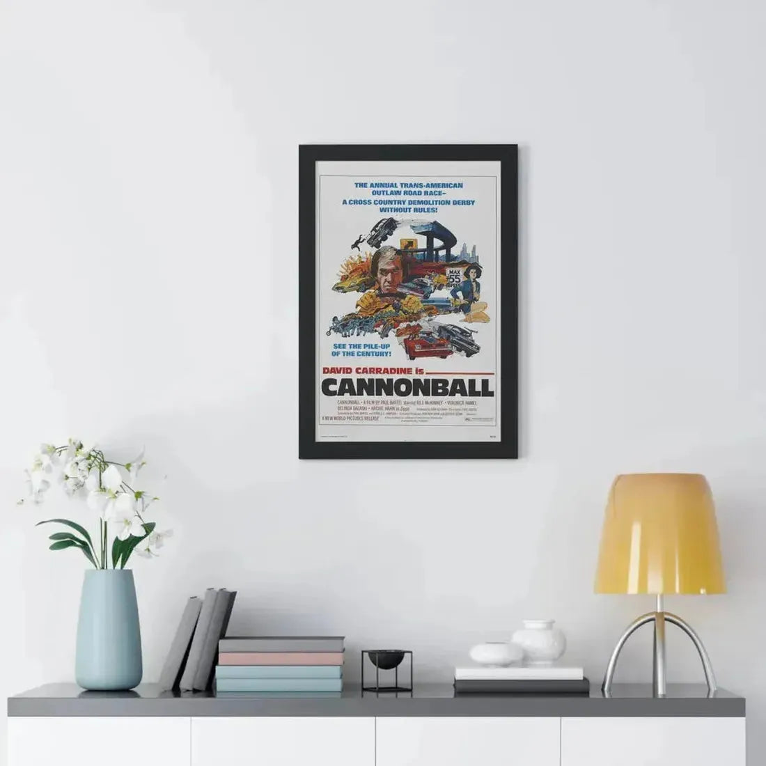 CANNONBALL 1976 - Framed Movie Poster - The Sticker Space