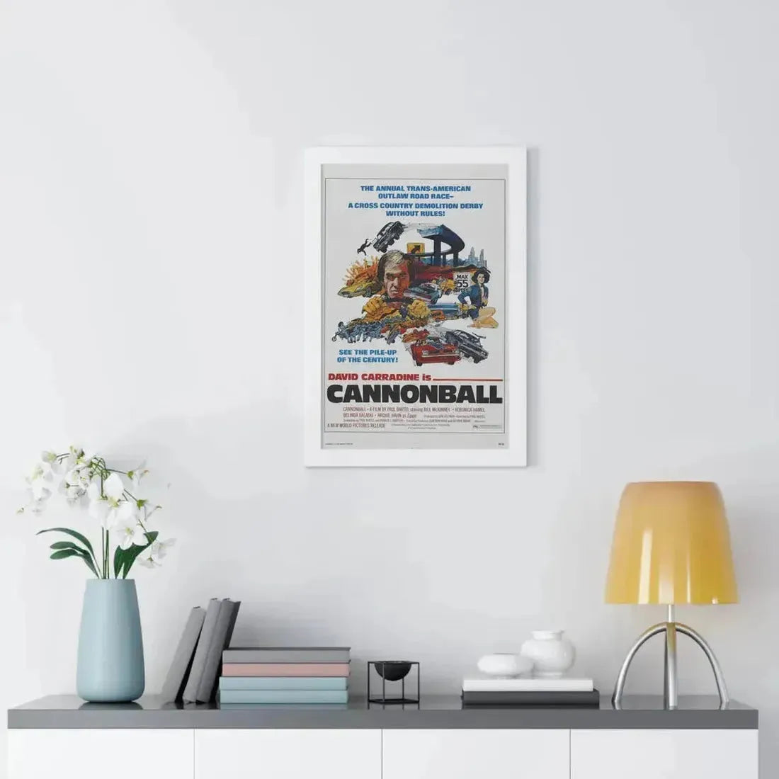 CANNONBALL 1976 - Framed Movie Poster - The Sticker Space