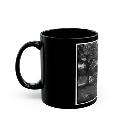 Cannons, Monument, And Cabin At Chickamauga And Chattanooga National Military Park (U.S. Civil War) Black Coffee Mug-The Sticker Space