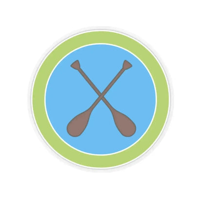 Canoeing (Boy Scout Merit Badge) STICKER Vinyl Kiss-Cut Decal 2 Inch Transparent - The Sticker Space