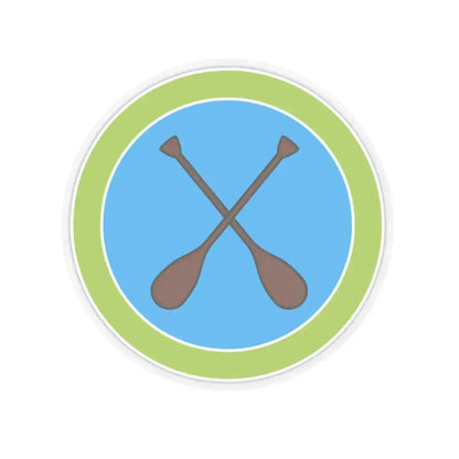 Canoeing (Boy Scout Merit Badge) STICKER Vinyl Kiss-Cut Decal 3 Inch Transparent - The Sticker Space