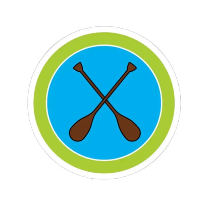 Canoeing (Boy Scout Merit Badge) STICKER Vinyl Kiss-Cut Decal 4 Inch White - The Sticker Space