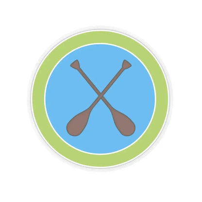 Canoeing (Boy Scout Merit Badge) STICKER Vinyl Kiss-Cut Decal 6 Inch Transparent - The Sticker Space