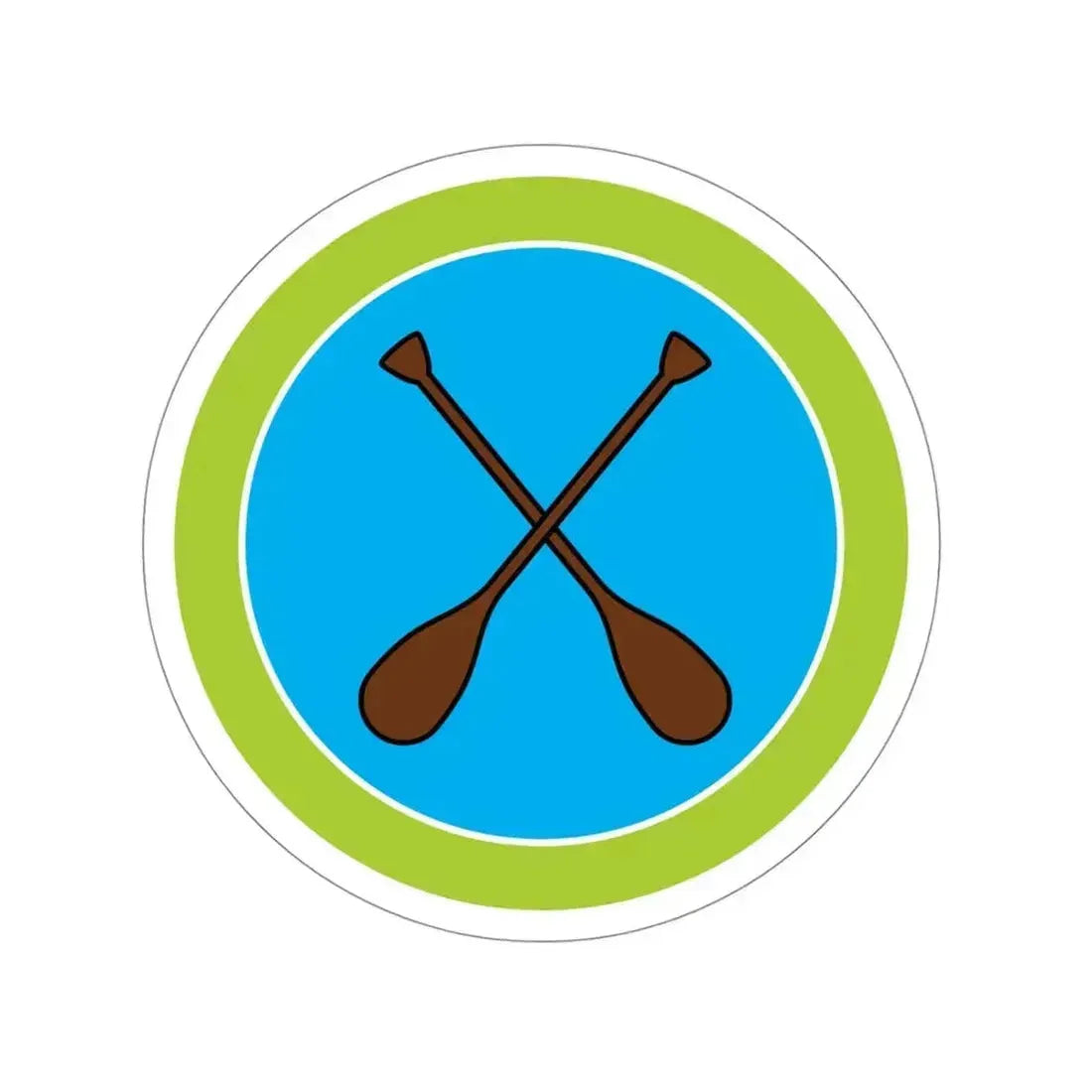 Canoeing (Boy Scouts Merit Badge) STICKER Vinyl Die-Cut Decal 4 Inch - The Sticker Space