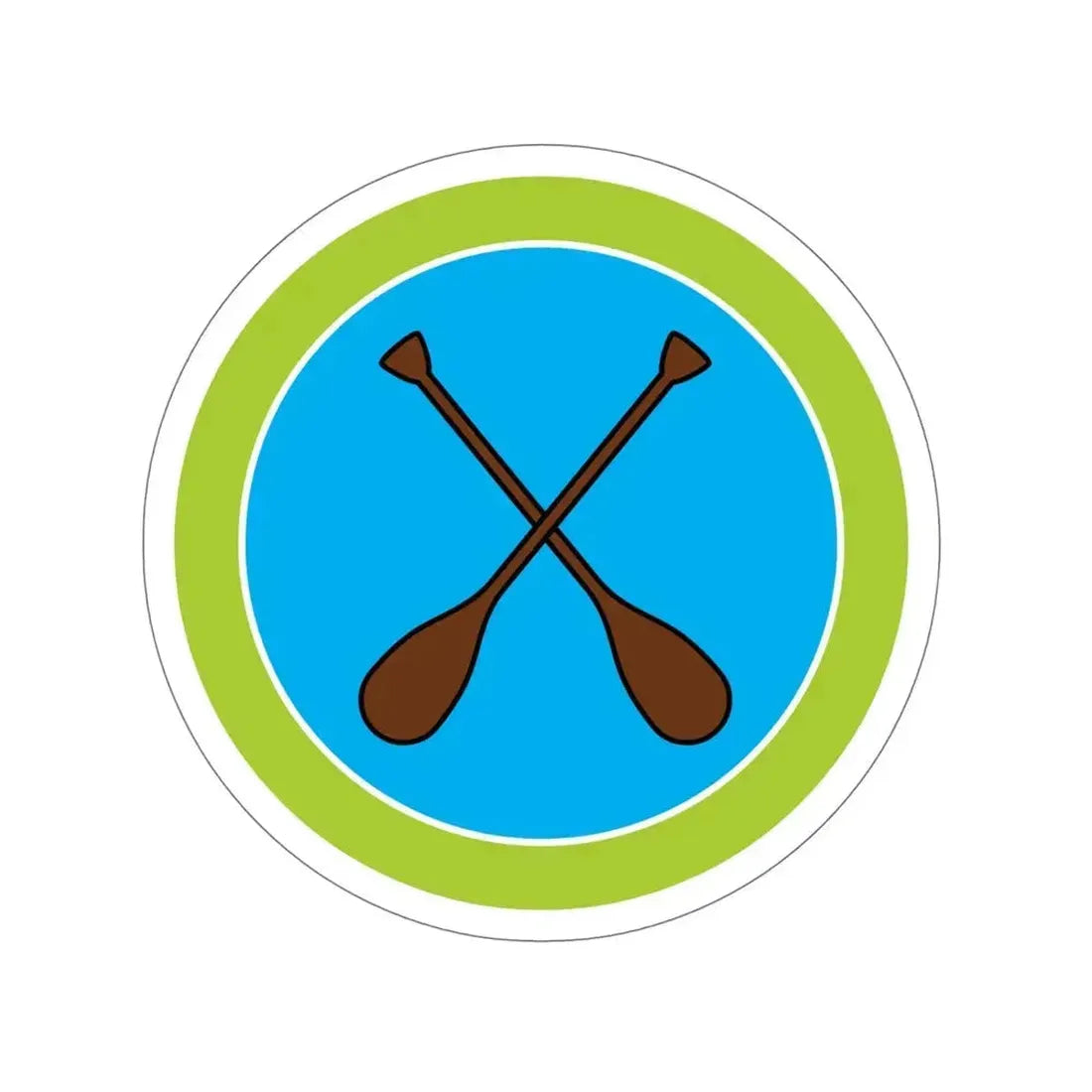 Canoeing (Boy Scouts Merit Badge) STICKER Vinyl Die-Cut Decal 6 Inch - The Sticker Space