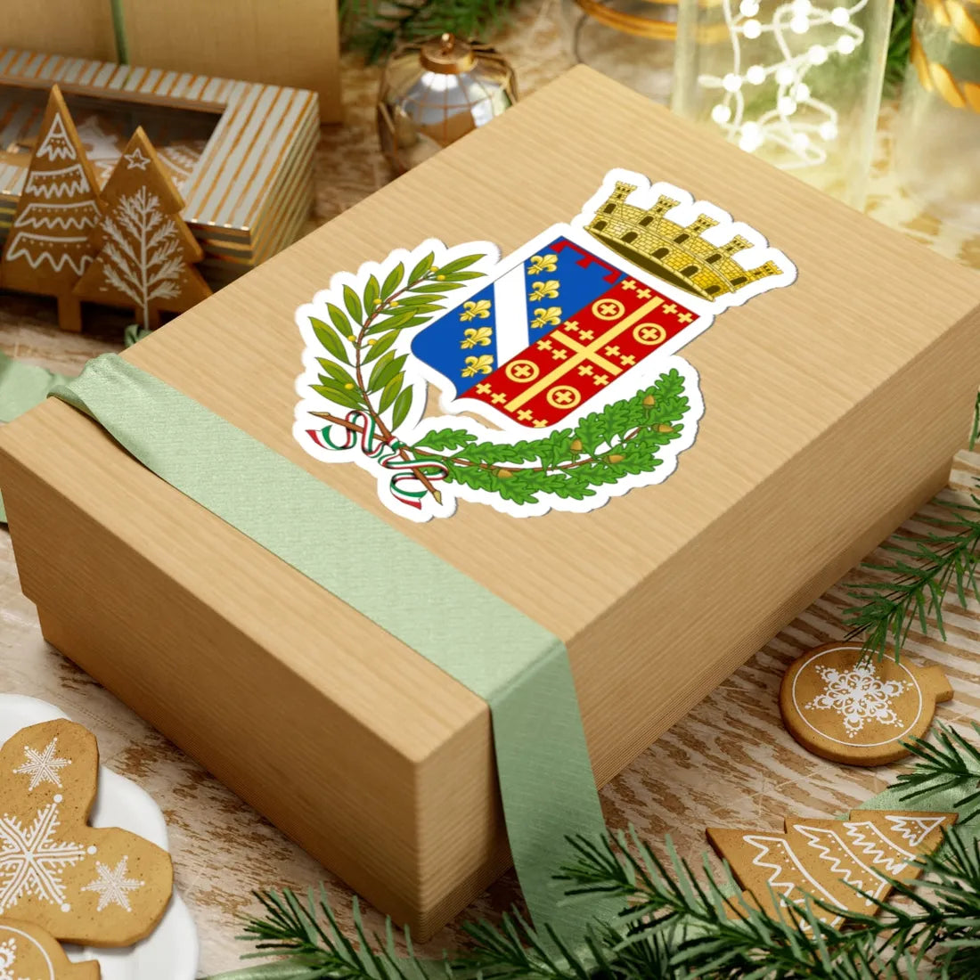 Canosa di Puglia-Stemma (Italy) (Coat of Arms) STICKER Vinyl Kiss-Cut Decal - The Sticker Space