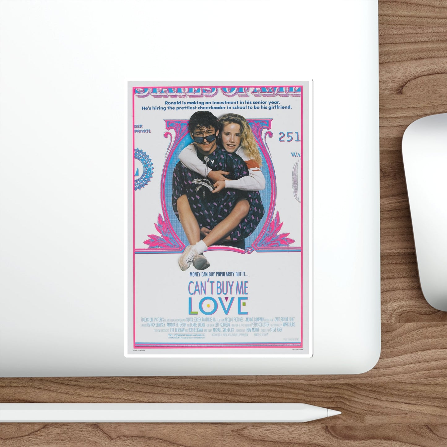 Can't Buy Me Love 1987 Movie Poster STICKER Vinyl Die-Cut Decal-The Sticker Space