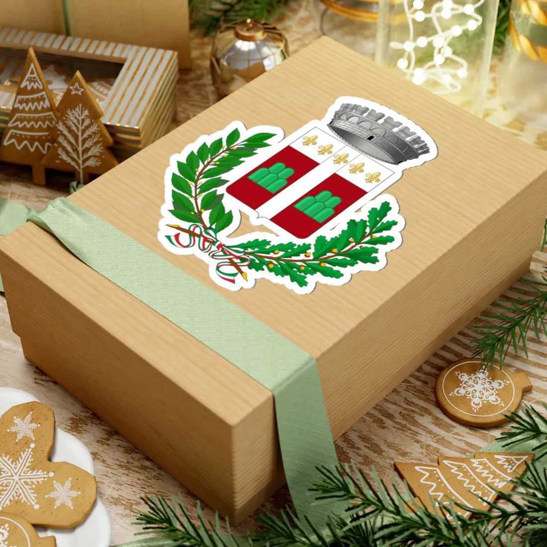 Cantiano-Stemma (Italy) (Coat of Arms) STICKER Vinyl Kiss-Cut Decal - The Sticker Space