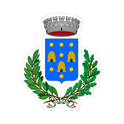 Canzo-Stemma (Italy) (Coat of Arms) STICKER Vinyl Kiss-Cut Decal 4 Inch White - The Sticker Space