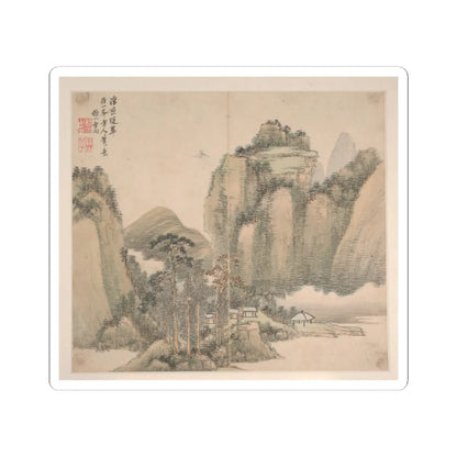 Cao Jian - Landscapes in the Styles of Various Artists - dated 1716 v10 - STICKER Vinyl Kiss-Cut Decal