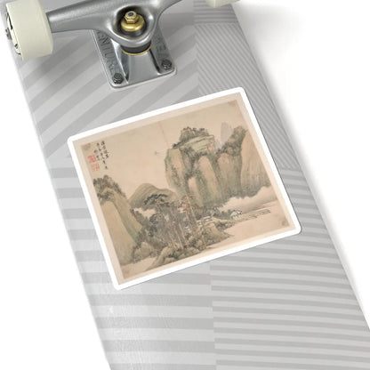 Cao Jian - Landscapes in the Styles of Various Artists - dated 1716 v10 - STICKER Vinyl Kiss-Cut Decal