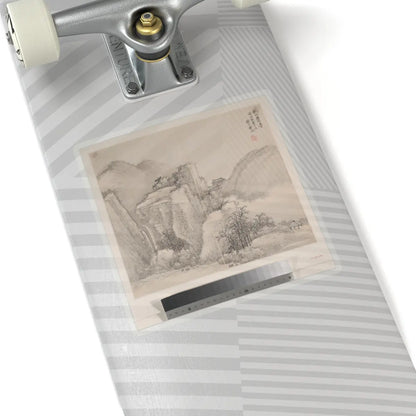 Cao Jian - Landscapes in the Styles of Various Artists - dated 1716 v2 - STICKER Vinyl Kiss-Cut Decal