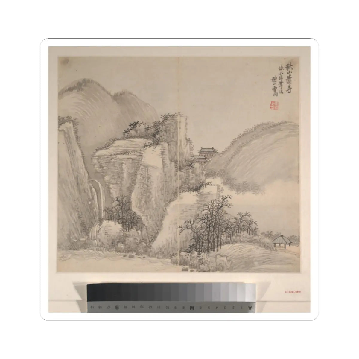 Cao Jian - Landscapes in the Styles of Various Artists - dated 1716 v2 - STICKER Vinyl Kiss-Cut Decal
