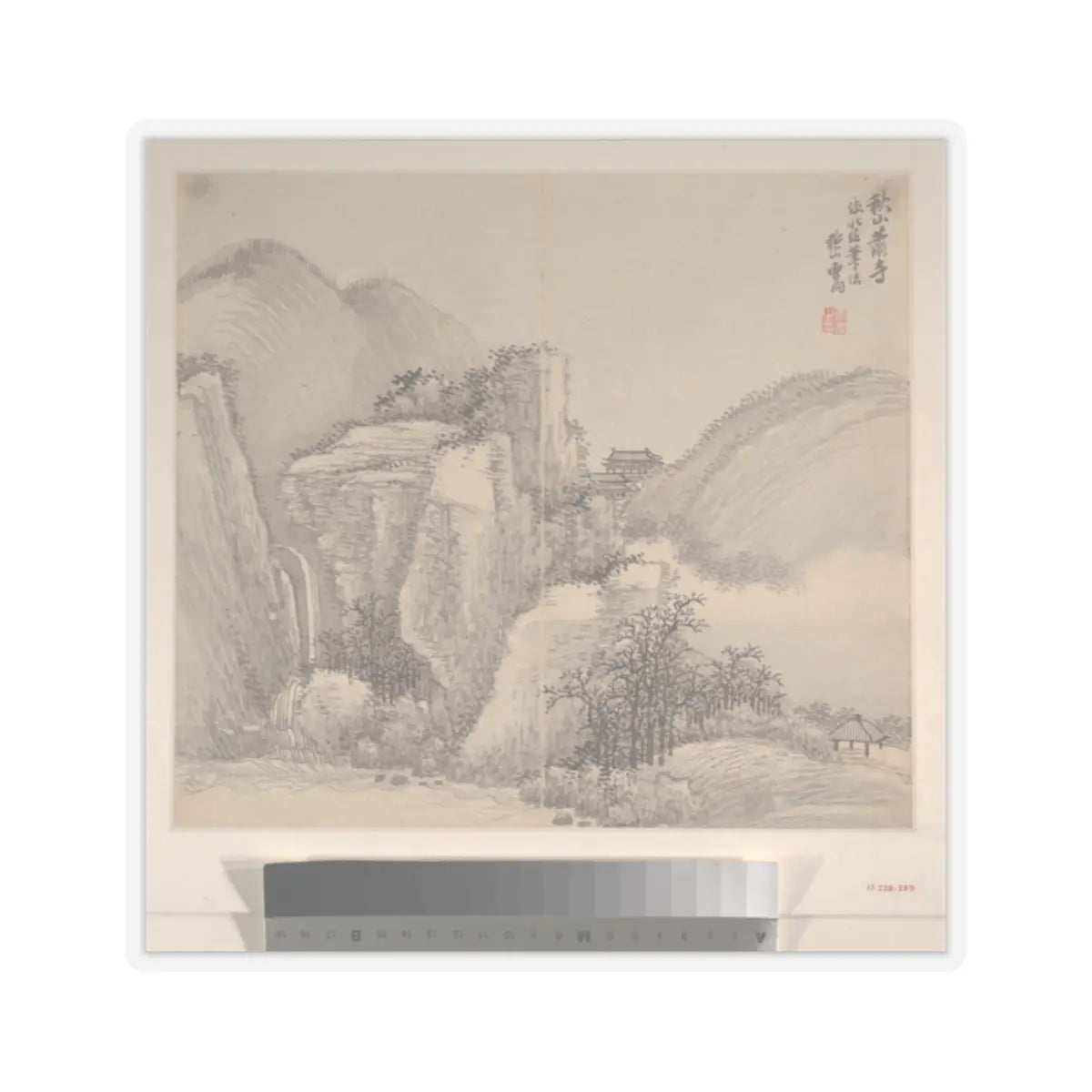 Cao Jian - Landscapes in the Styles of Various Artists - dated 1716 v2 - STICKER Vinyl Kiss-Cut Decal