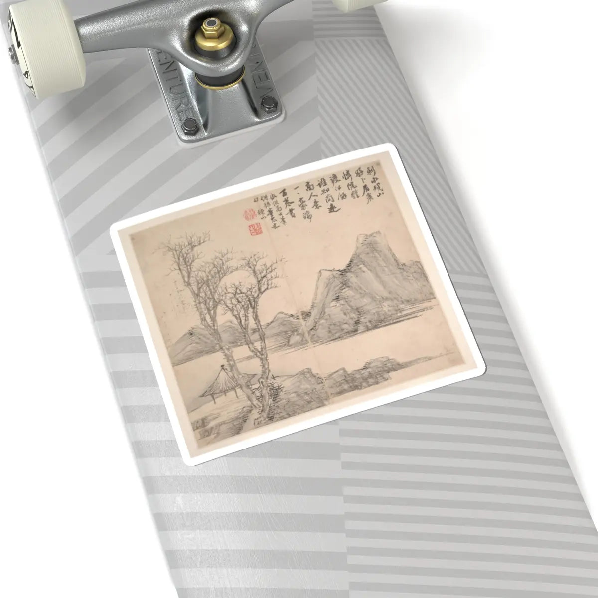 Cao Jian - Landscapes in the Styles of Various Artists - dated 1716 v6 - STICKER Vinyl Kiss-Cut Decal