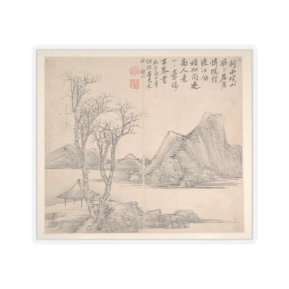 Cao Jian - Landscapes in the Styles of Various Artists - dated 1716 v6 - STICKER Vinyl Kiss-Cut Decal
