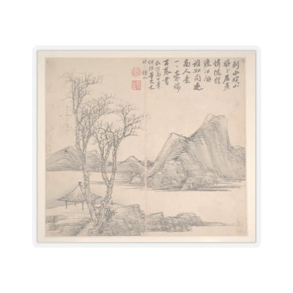 Cao Jian - Landscapes in the Styles of Various Artists - dated 1716 v6 - STICKER Vinyl Kiss-Cut Decal
