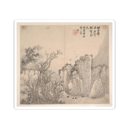 Cao Jian - Landscapes in the Styles of Various Artists - dated 1716 v8 - STICKER Vinyl Kiss-Cut Decal