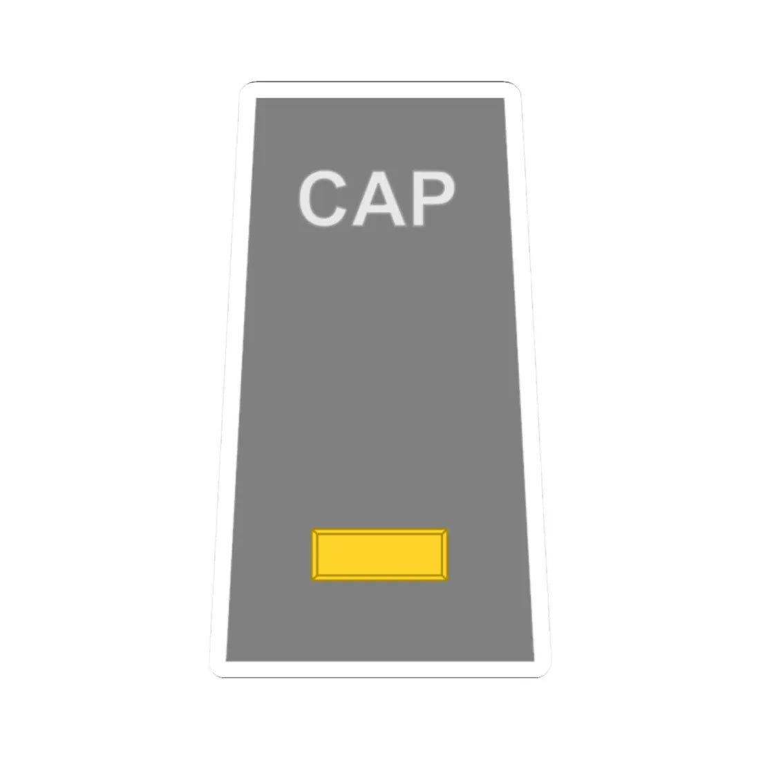 CAP O1 (United States) (Military Rank) STICKER Vinyl Kiss-Cut Decal 2 Inch White - The Sticker Space