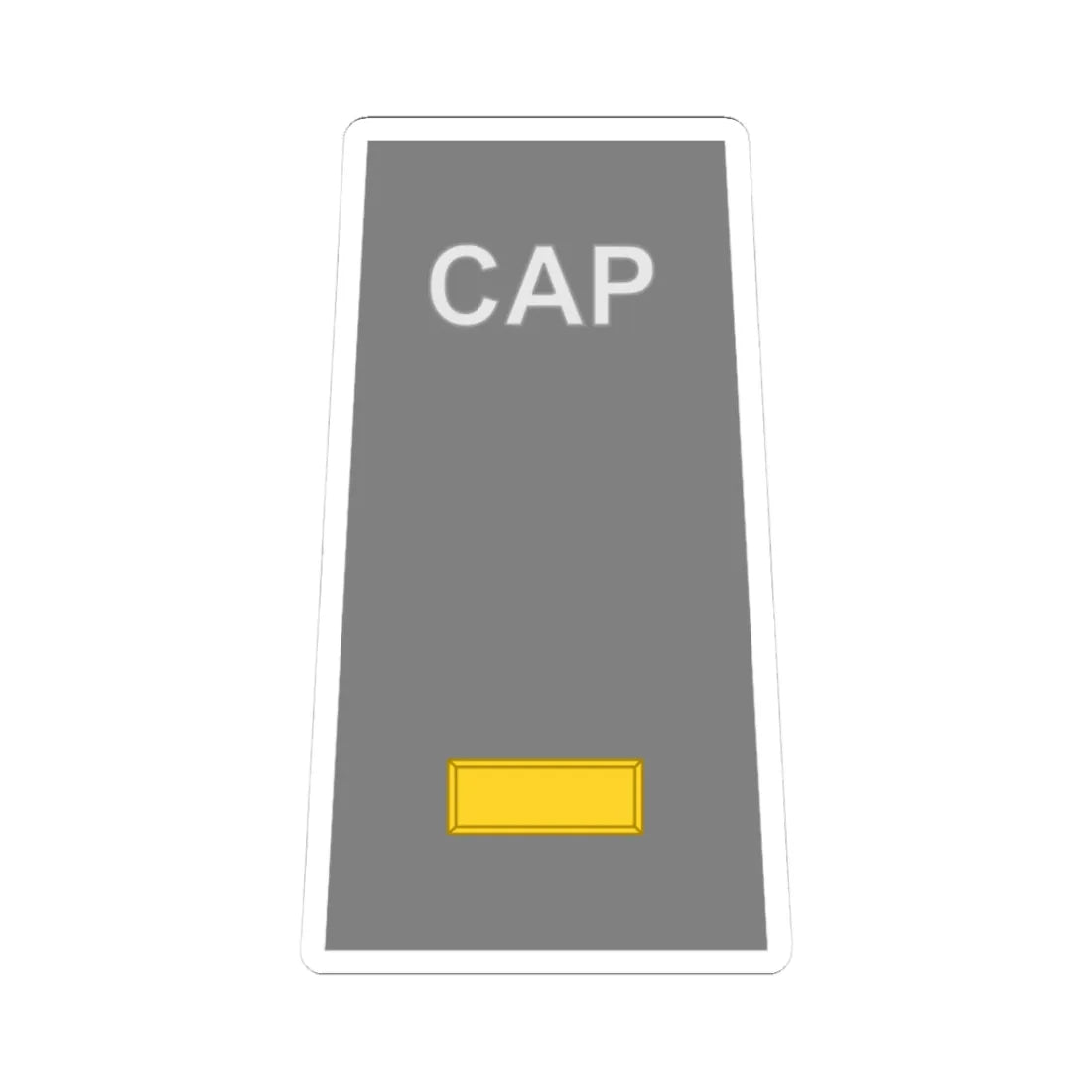 CAP O1 (United States) (Military Rank) STICKER Vinyl Kiss-Cut Decal 3 Inch White - The Sticker Space