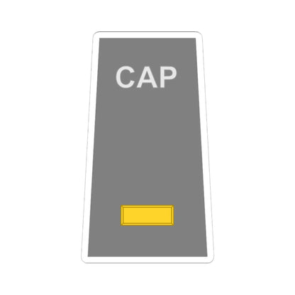 CAP O1 (United States) (Military Rank) STICKER Vinyl Kiss-Cut Decal 6 Inch White - The Sticker Space