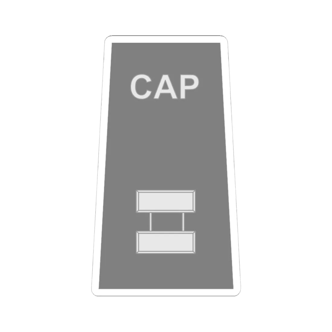 CAP O3 (United States) (Military Rank) STICKER Vinyl Kiss-Cut Decal 4 Inch White - The Sticker Space