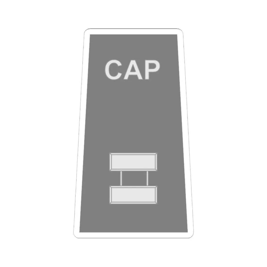 CAP O3 (United States) (Military Rank) STICKER Vinyl Kiss-Cut Decal 6 Inch White - The Sticker Space