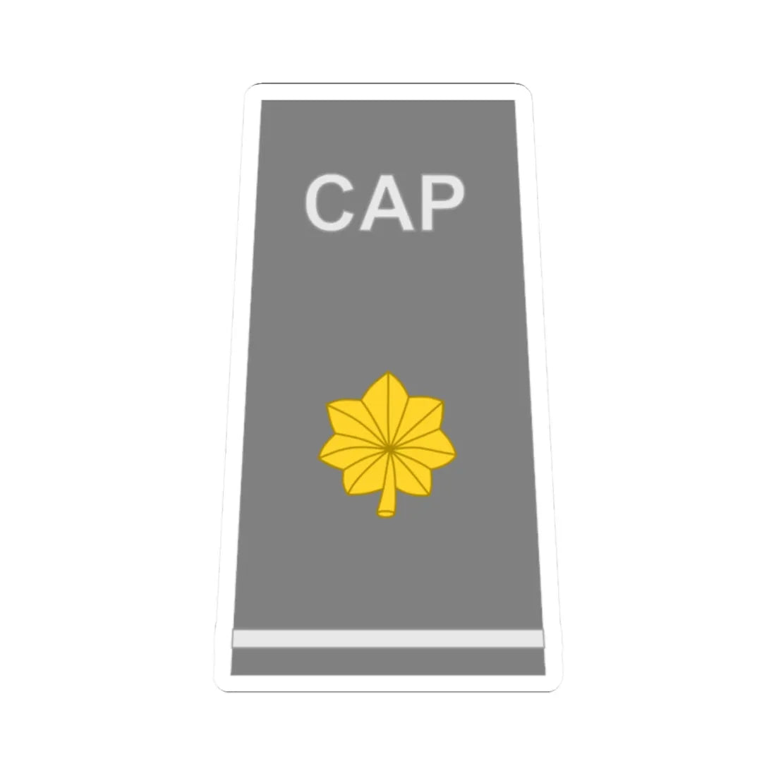 CAP O4 (United States) (Military Rank) STICKER Vinyl Kiss-Cut Decal 2 Inch White - The Sticker Space