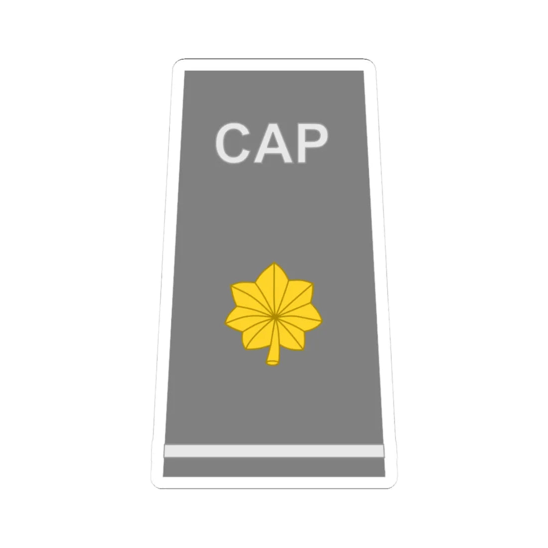 CAP O4 (United States) (Military Rank) STICKER Vinyl Kiss-Cut Decal 3 Inch White - The Sticker Space