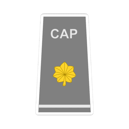 CAP O4 (United States) (Military Rank) STICKER Vinyl Kiss-Cut Decal 4 Inch White - The Sticker Space