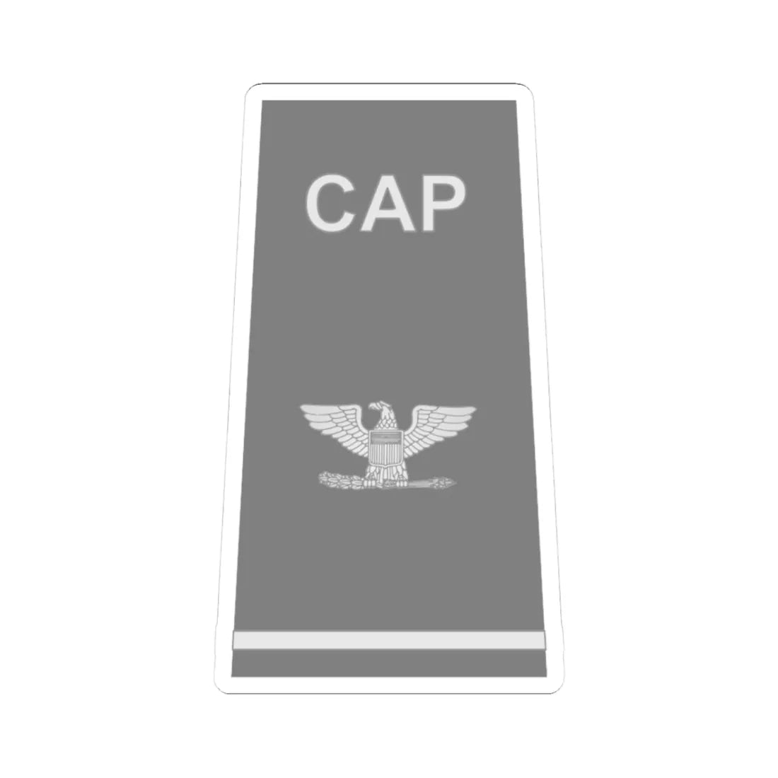 CAP O6 (United States) (Military Rank) STICKER Vinyl Kiss-Cut Decal 3 Inch White - The Sticker Space