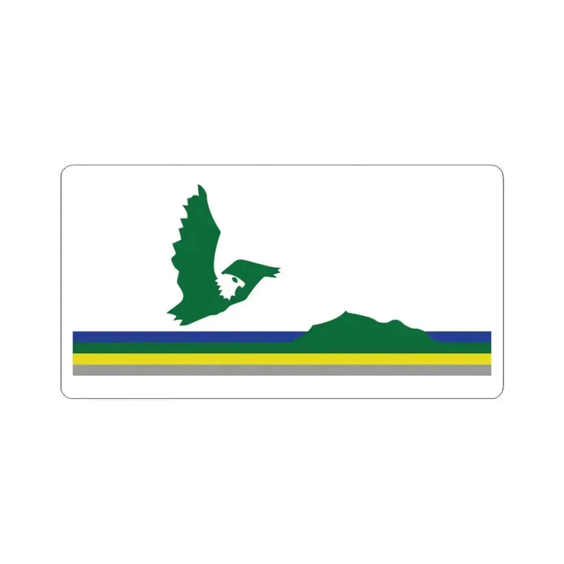 Cape Breton Island Flag Eagle (Canada) STICKER Vinyl Kiss-Cut Decal 3 Inch White - The Sticker Space