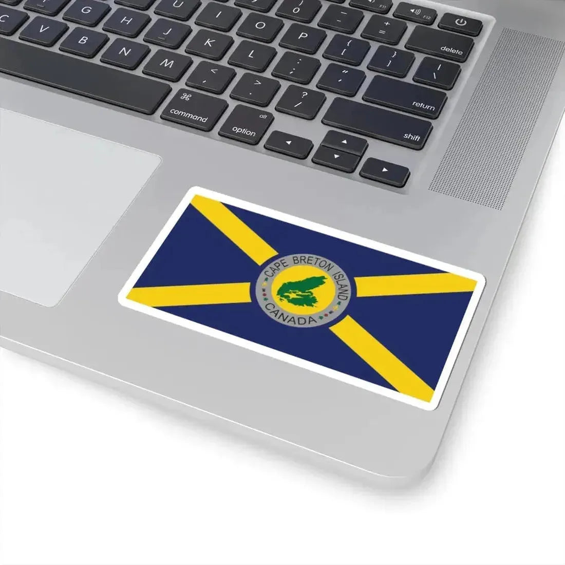 Cape Breton Island Flag Original Blue Flag (Canada) STICKER Vinyl Kiss-Cut Decal - The Sticker Space
