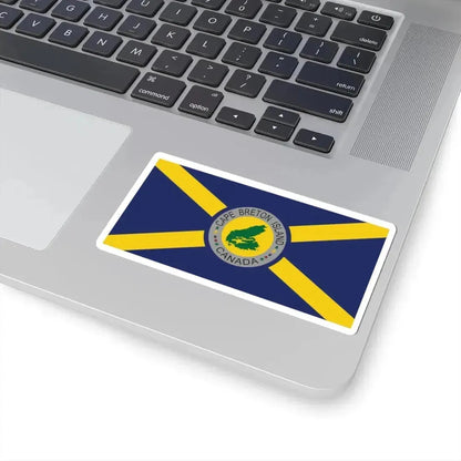 Cape Breton Island Flag Original Blue Flag (Canada) STICKER Vinyl Kiss-Cut Decal - The Sticker Space