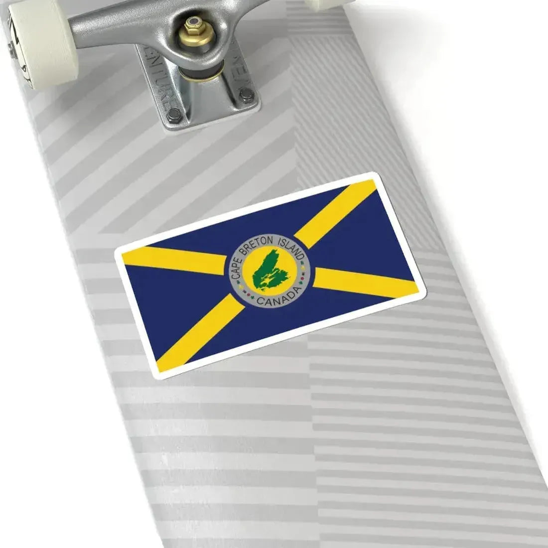 Cape Breton Island Flag Original Blue Flag (Canada) STICKER Vinyl Kiss-Cut Decal - The Sticker Space