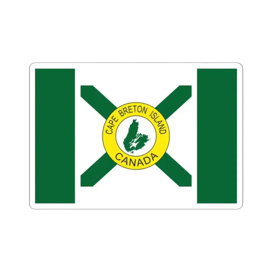 Cape Breton Island Flag Popular (Canada) STICKER Vinyl Kiss-Cut Decal 2 Inch White - The Sticker Space
