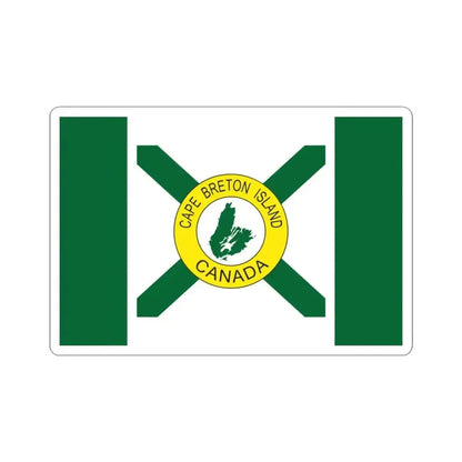 Cape Breton Island Flag Popular (Canada) STICKER Vinyl Kiss-Cut Decal 3 Inch White - The Sticker Space